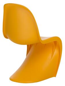 Židle BALANCE pp žlutá, Sedák bez čalounění, polypropylén, barva: žlutá, bez područek