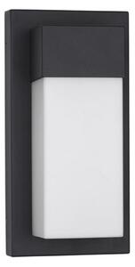 NOVA LUCE venkovní nástěnné svítidlo LETO černý hliník akrylový difuzor LED 18W 3000K 220-240V 120st. IP65 9060202