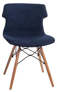 Židle TECHNO DSW polstrování modré 1817, Sedák s čalouněním, látka, barva: modrá, bez područek