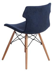 Židle TECHNO DSW polstrování modré 1817, Sedák s čalouněním, látka, barva: modrá, bez područek