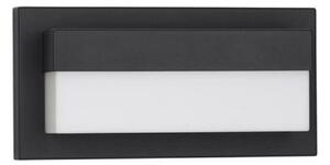 NOVA LUCE venkovní nástěnné svítidlo LETO černý hliník akrylový difuzor LED 18W 3000K 220-240V 120st. IP65 9060204