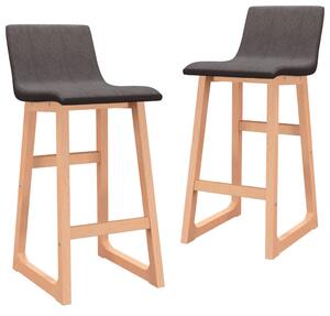 Barové židle Myhill - 2 ks - textil | taupe