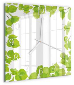 Skleněné hodiny Listy zskb-30x30-00083844