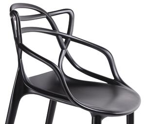 Barová židle HILO PREMIUM černá - polypropylén