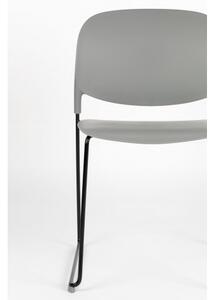 White Label Living Jídelní židle STACKS ZUIVER,plast šedý 1100453