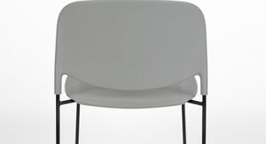 White Label Living Jídelní židle STACKS ZUIVER,plast šedý 1100453
