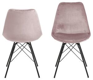 Židle Eris Vicente růžová, kov, barva: černá