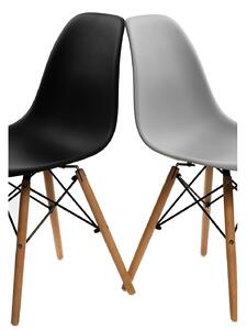 Židle Simplet P016V basic šedá, buk, barva: černá