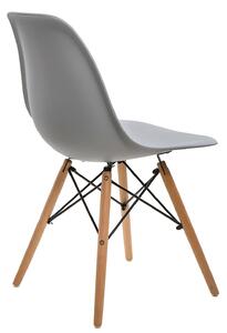 Židle Simplet P016V basic šedá, buk, barva: černá