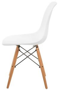 Židle Simplet P016V basic bílá, buk, barva: černá