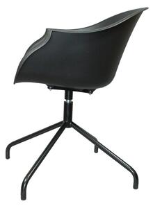 Židle Roundy černá, kov, barva: černá