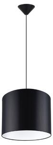 Závěsné svítidlo Nova, 1x černé textilní stínítko, (fi 30 cm)