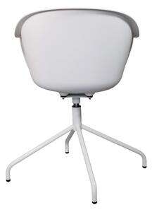 Židle Roundy bílá, kov, barva: bílá