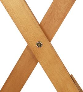 Skládací zahradní stůl Warwick - masivní akáciové dřevo | 90x90x75 cm