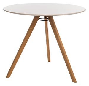 Kulatý stůl Tekroc bílý 90 cm