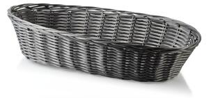 Mondex Oválný košík SINO 30x16,5x7 cm světle šedý