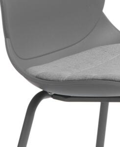 Židle LAYER polstrování č.4 šedá, kov, barva: šedá