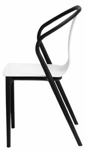 Židle Bella černo-bílá