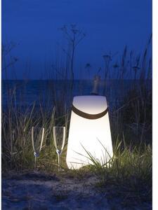 House Nordic LED nádoba na víno BRISTOL s PU popruhem,bílá 6408255
