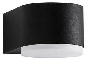 NOVA LUCE venkovní nástěnné svítidlo NUS černý hliník a akrylový difuzor LED 4W 3000K 100-240V 120st. IP54 světlo dolů 9200201