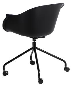 Židle kancelářská na kolečkách Roundy černá