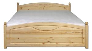 Drewmax Vyvýšená borovicová postel LK103 200 x 200 cm
