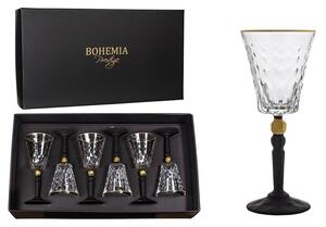 BOHEMIA PRESTIGE CONTE BLACK SKLENICE NA VÍNO 260ML SADA 6 KS