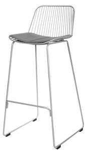 Židle barová Dill High šedá