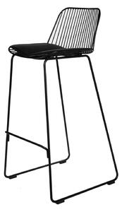 Židle barová Dill High černá