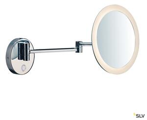 SLV 1004971 Maganda WL, nástěnné zvětšovací zrcátko s osvětlením LED 4,8W, 2700/3000/4000K chrom, průměr 21,6cm