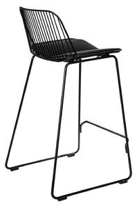 Židle barová Dill Low černá