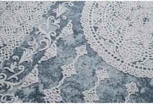 Luxusní kusový koberec akryl Valenzia modrý 80x150cm