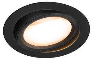 SLV 1004668 Oculus, černá výklopná bodovka, LED 10,5W 2000-3000K, průměr 12cm