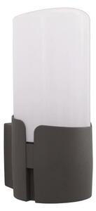 NOVA LUCE venkovní nástěnné svítidlo PYRO tmavě šedý hliník bílý akryl E27 1x12W 220-240V IP54 bez žárovky 9209211