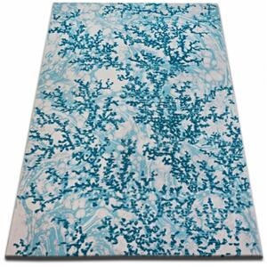 Luxusní kusový koberec akryl Troja modrý 80x150cm