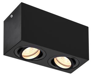 SLV 1002005 Triledo, černé stropní svítidlo, 2x GU10 max. 10W, rozměr 8,5 x 16,3cm