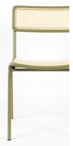 Zuiver Jídelní židle JORT ZUIVER, zelená ratanová 1100457