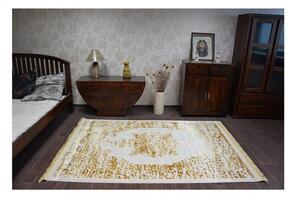 Luxusní kusový koberec akryl Bond žlutý 80x150cm