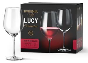 BOHEMIA PRESTIGE LUCY SKLENICE NA ČERVENÉ VÍNO 600ML SADA 6KS