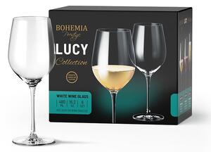BOHEMIA PRESTIGE LUCY SKLENICE NA BÍLÉ VÍNO 480ML SADA 6KS