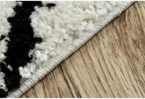 Kusový koberec Shaggy Safi smetanově bílý 80x150cm