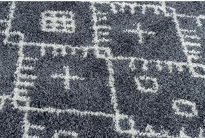 Kusový koberec Shaggy Akira šedý 180x270cm