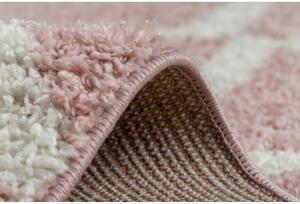 Kusový koberec Shaggy Ariso růžový 60x250cm