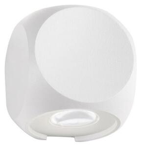 NOVA LUCE venkovní nástěnné svítidlo ZARI bílý hliník a sklo Cree LED 2x2W 3000K 100-240V 2x38st. IP54 světlo ve dvou směrech 9226217