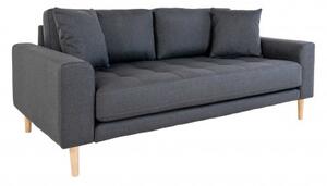 House Nordic Pohovka LIDO 2,5 sedák 180 cm, polyester tmavě šedý 1301430