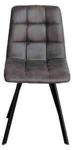 Jídelní židle BERGEN šedé mikrovlákno (Jídelní židle)