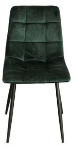 Jídelní židle BERGEN zelený samet (Jídelní židle)