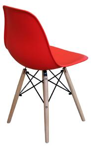 Jídelní židle UNO červená, kov, barva: červená