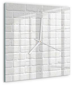 Skleněné hodiny Cihlový zskb-30x30-00089758