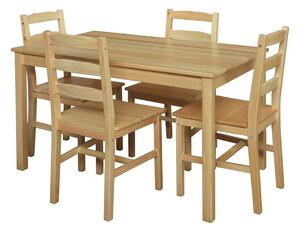 Jídelní stůl 7848 nelakovaný, 118 x 75 cm, , borovice